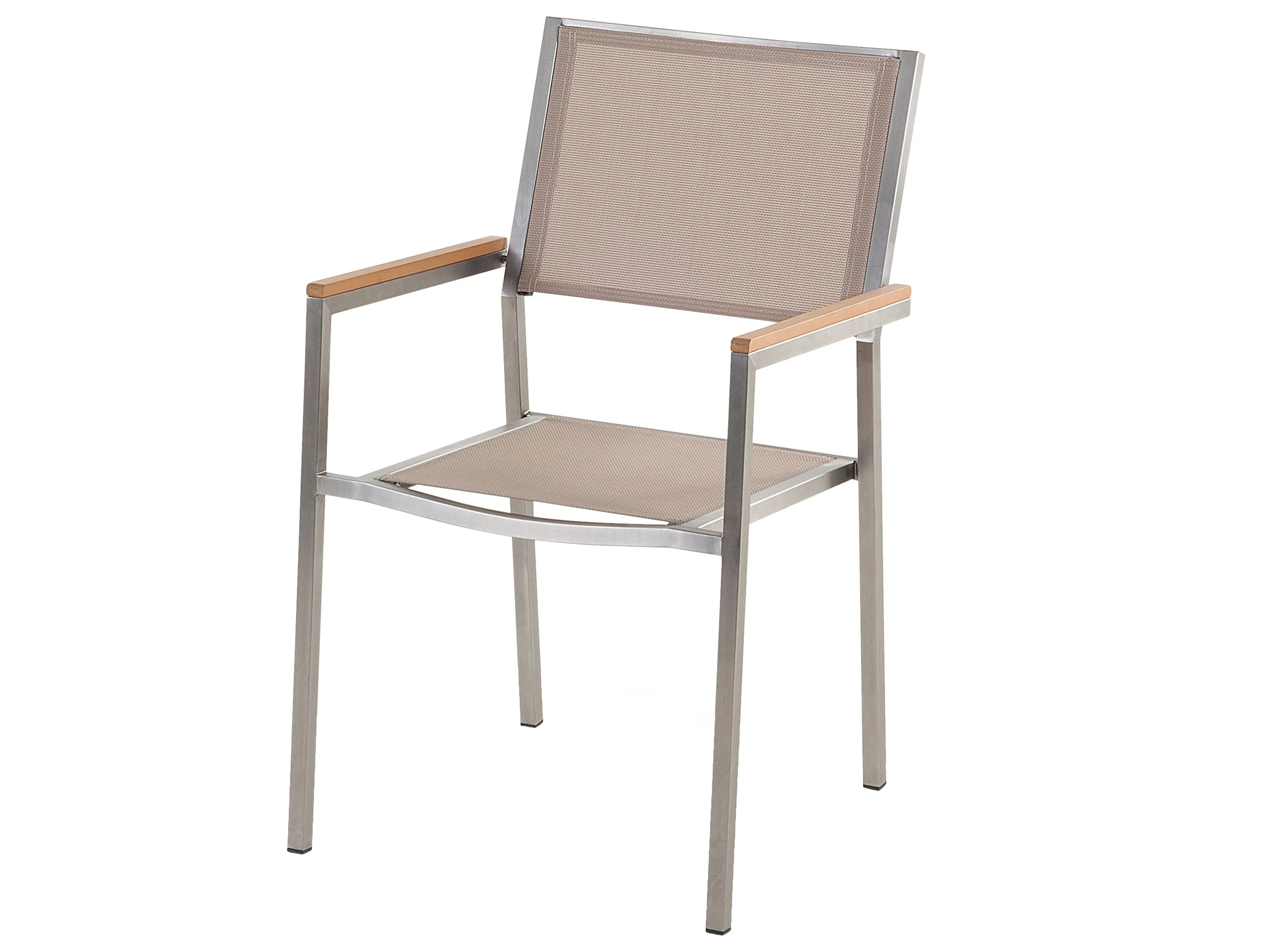 Tuinset 8-zits GROSSETO Gebarsten glas Transparant/beige