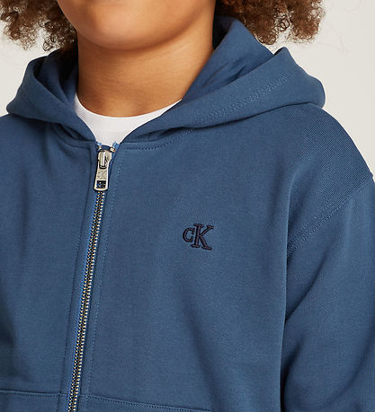Calvin Klein Cardigan - Backcheck Mono - Fähnrich Blue