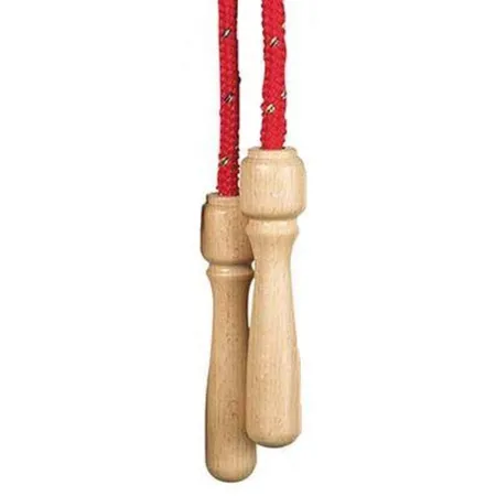 goki Springseil mit Holzgriffen, sortiert