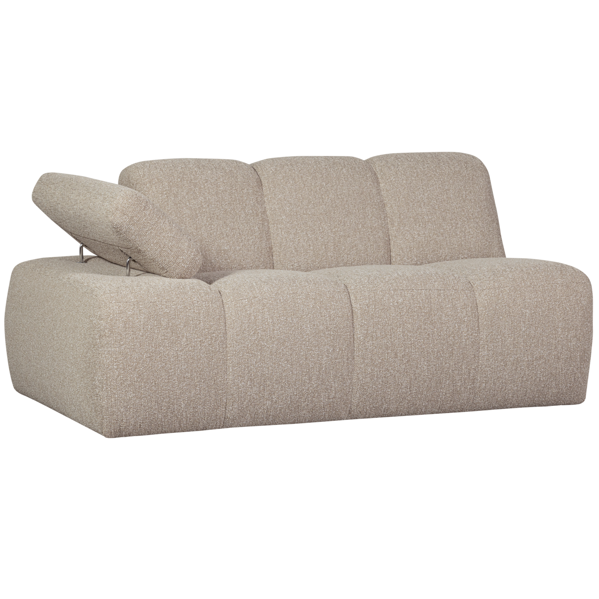 1,5-zits bank Mojo met Arm Links Bouclé Beige Melange Mojo 1,5-Zits Met Arm Links Bouclé Beige Melange