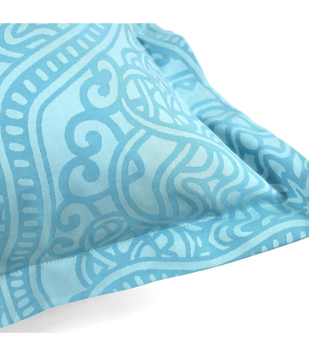 Taie d'oreiller 65x65 cm Satin de coton PANTHEON Bleu clair