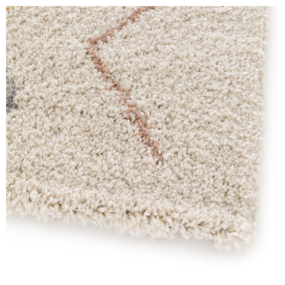 Tapis motif berbère - sakari - couleurs pastel - 200 x 290 cm