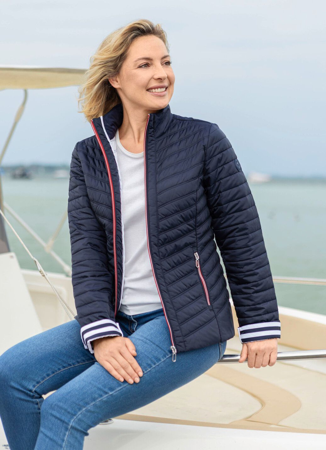 Jacke mit Reißverschlussleiste