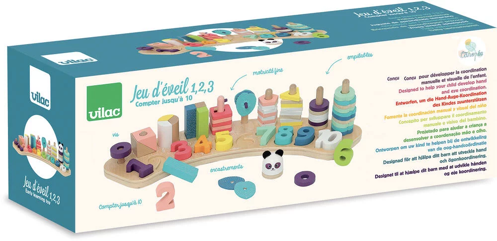 JEU D'EVEIL 1-2-3… EN BOIS