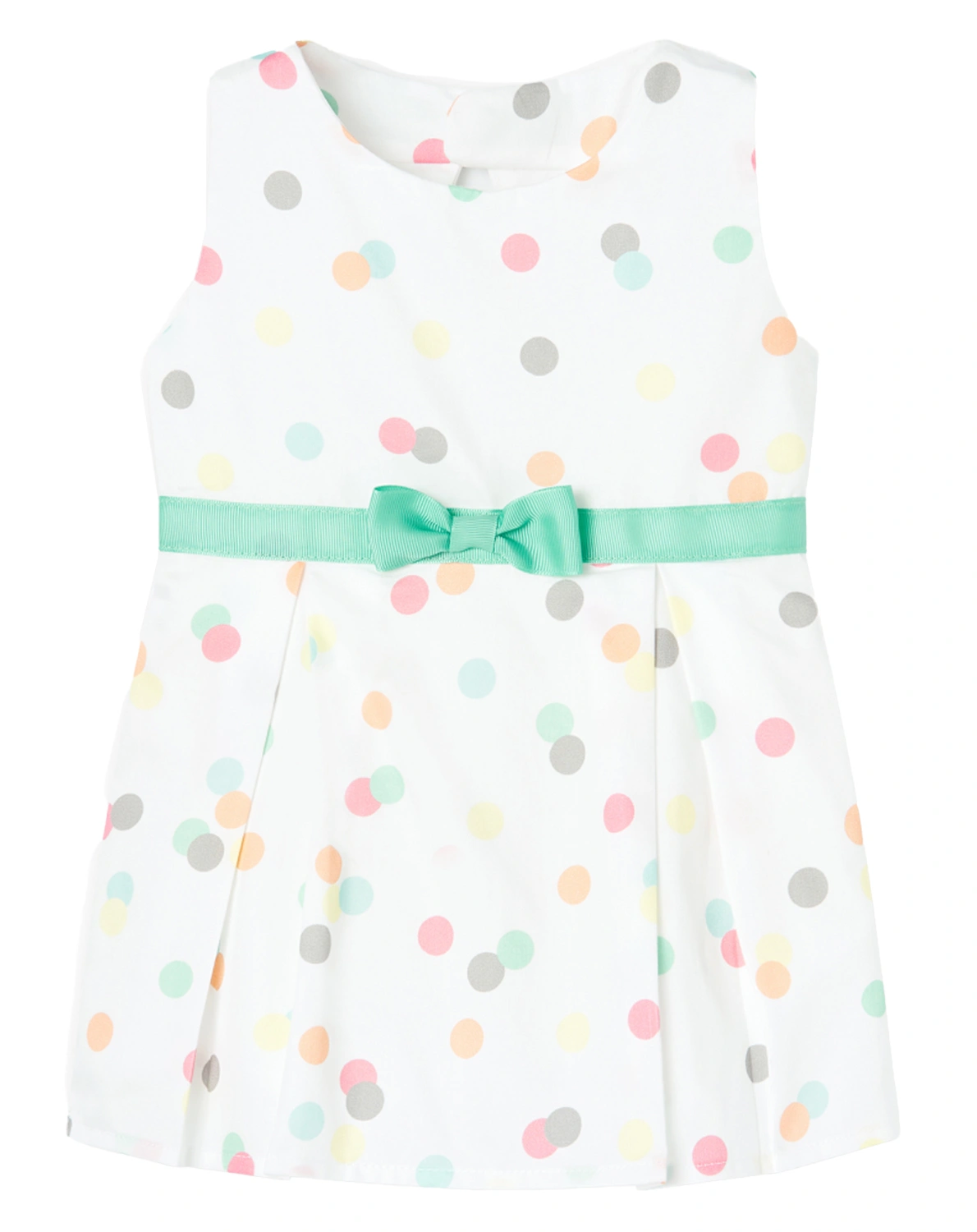 Kleid DOTS ärmellos in weiß