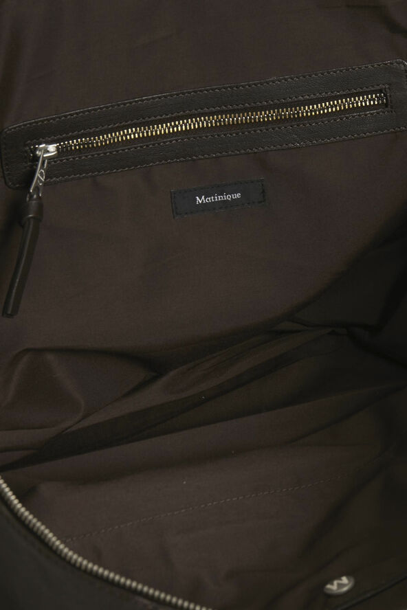 Matinique Weekender L Leather Bag Brun