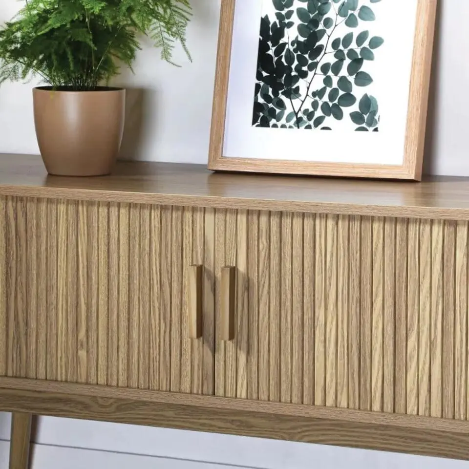 CALICOSY - TV-Meubel ERNEST - Licht hout - 55x119x39 cm