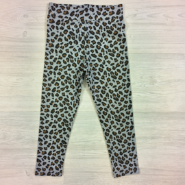 Leopard legging - grijs