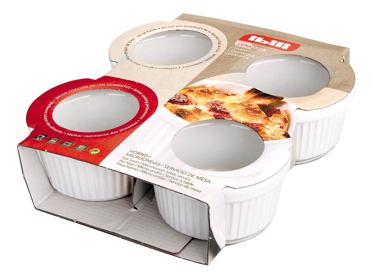 Ramequin en céramique - (x 4) - Ibili