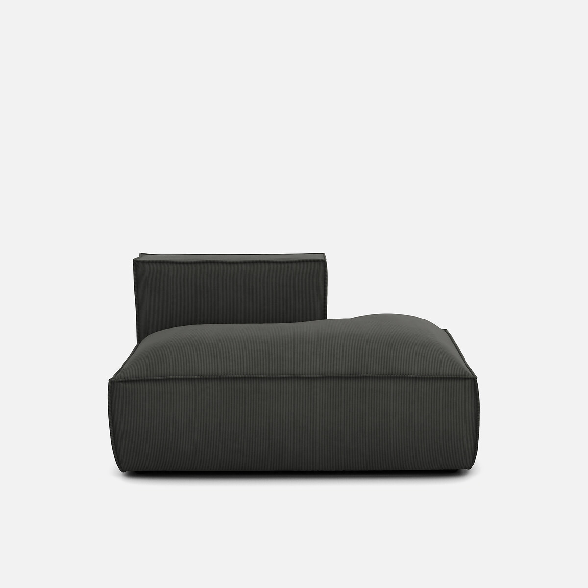 LA REDOUTE INTERIEURS<br>Sofá lounge, direito, veludo cotelê, Seven