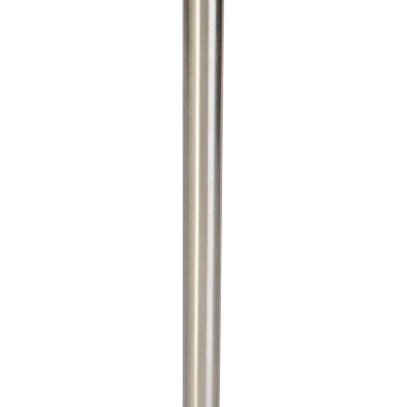 Moderne vloerlamp staal zonder kap - Simplo