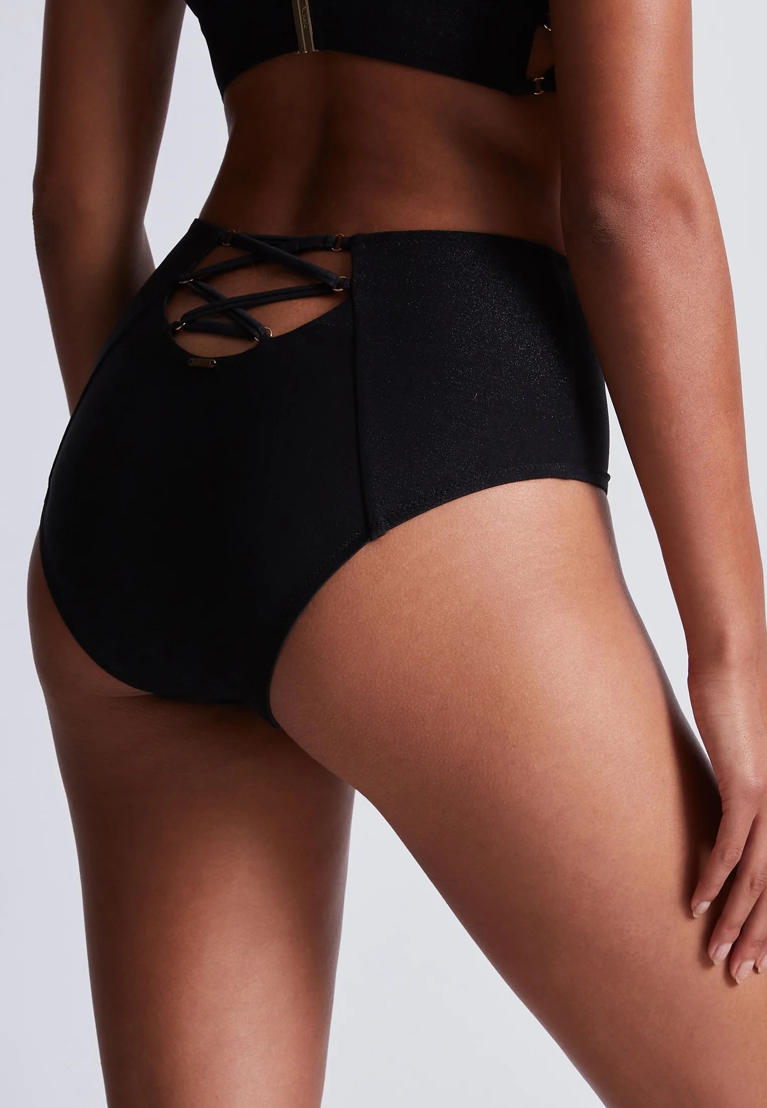 SUMMER GLOW - Culotte taille haute | Noir