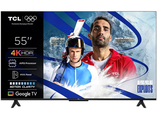TCL - TV LED 4K 139 cm 55P6K 4K HDR avec Google TV 2025