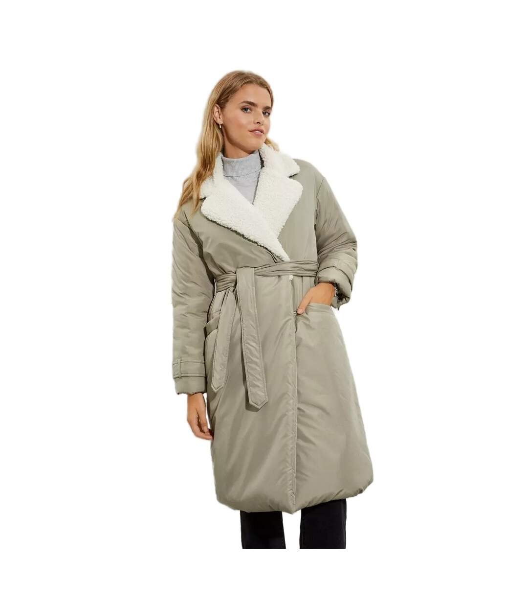 Dorothy Perkins - Manteau - Femme (Vert de gris) - UTDP539