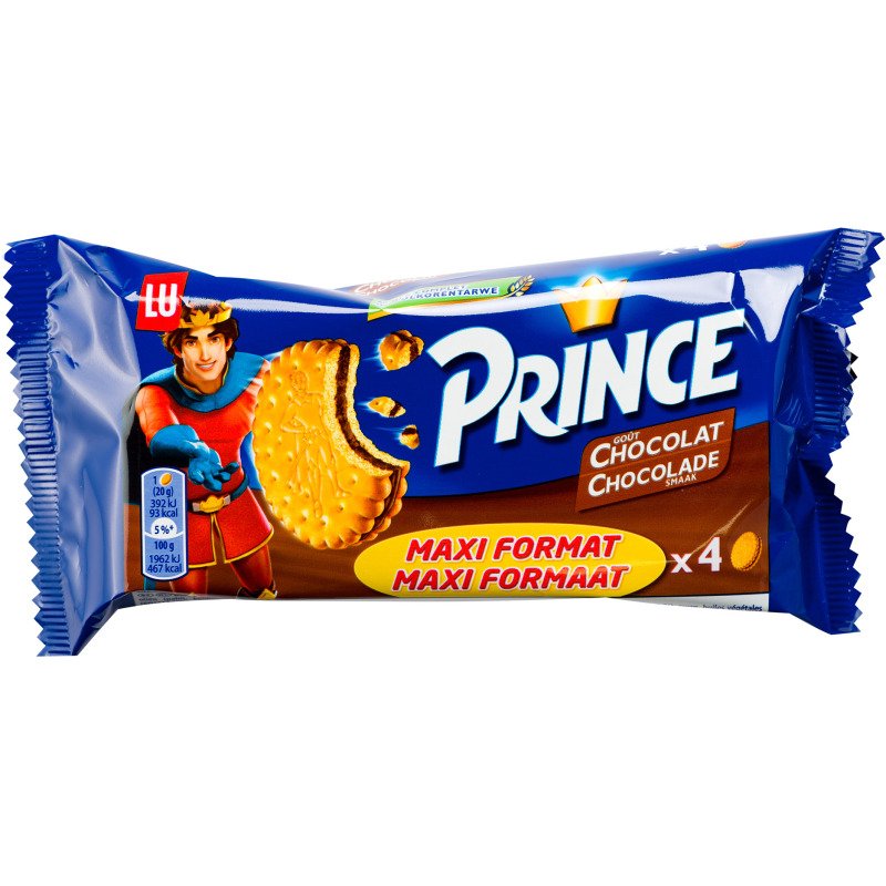 Prince chocolat Lu x 4 - Étui de 80 g