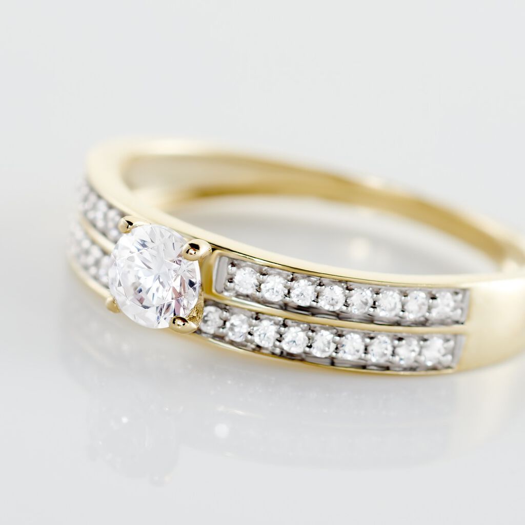 Bague Or Jaune Judita Oxyde De Zirconium