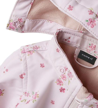 Name It Softshellanzug m. Fleece - NbfAlfa08 - Mauve Kreide m. B