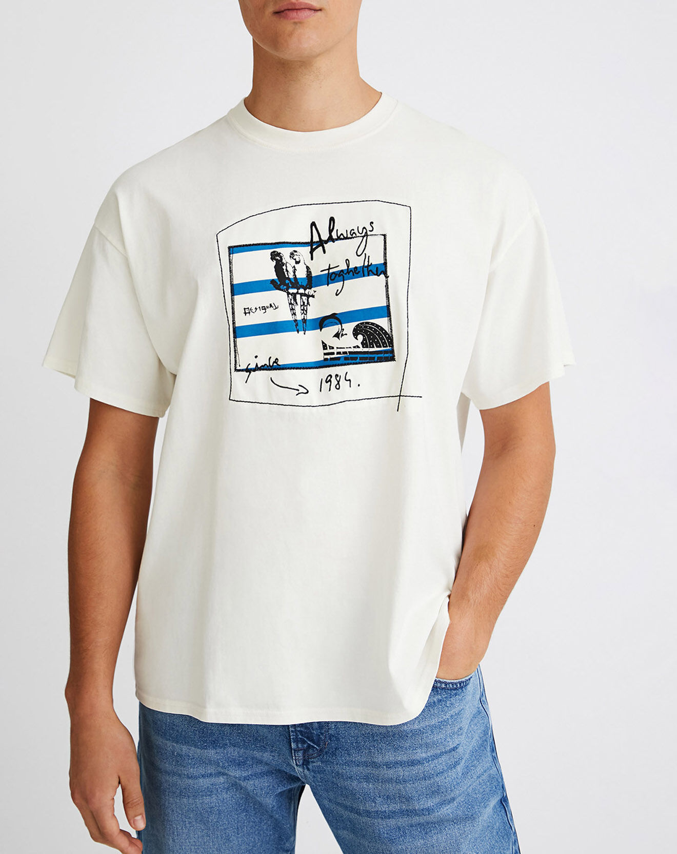 Desigual T-Shirt Ange écru