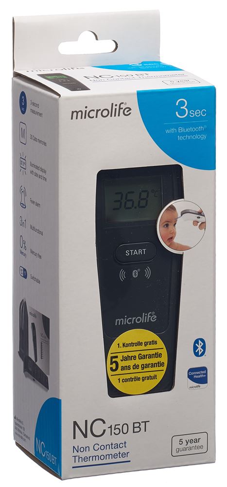 Microlife non-contact Bluethoot Fieberthermometer<br>1 Stück, NC150