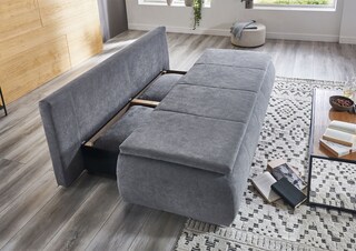 Schlafsofa Lenon 207x94x90 cm Webstoff Grau