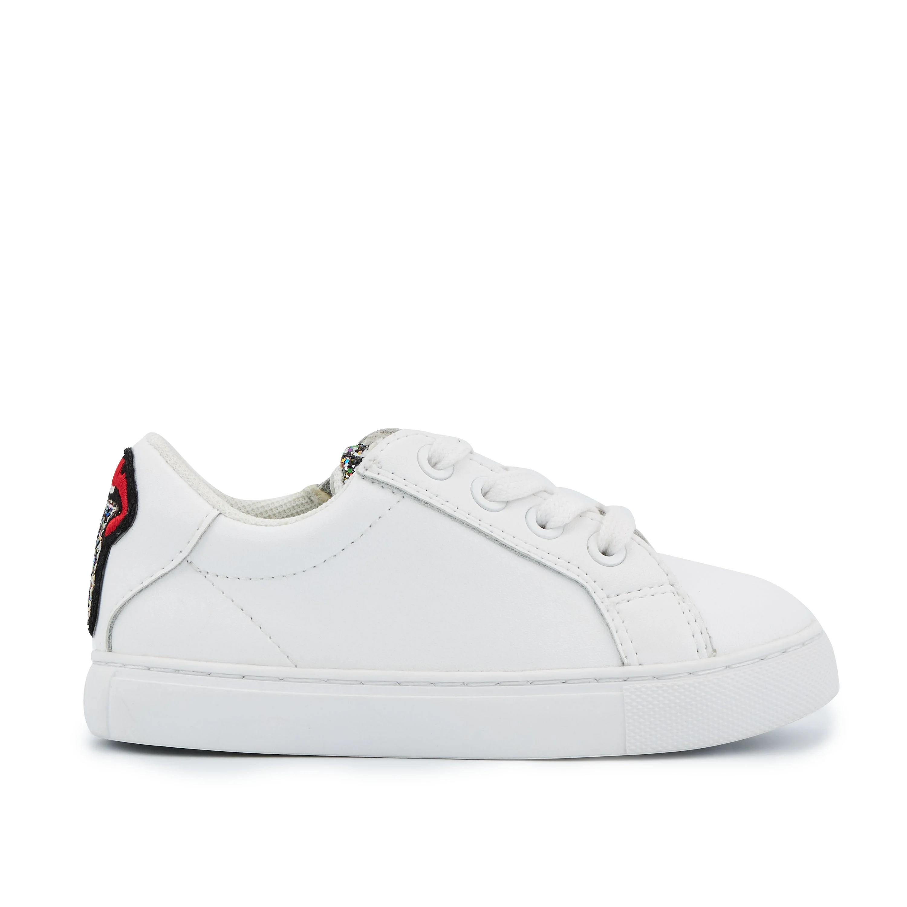 MINI SIMONE TONGUE - Sneakers en cuir | Blanc