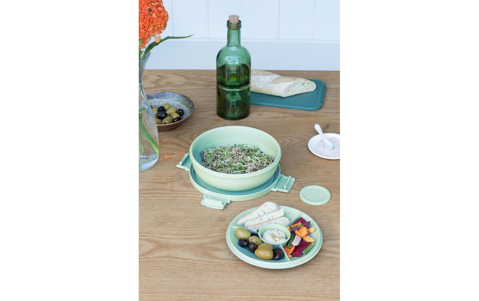 Salatbehälter Make & Take HellgrünSalatbox für unterwegs