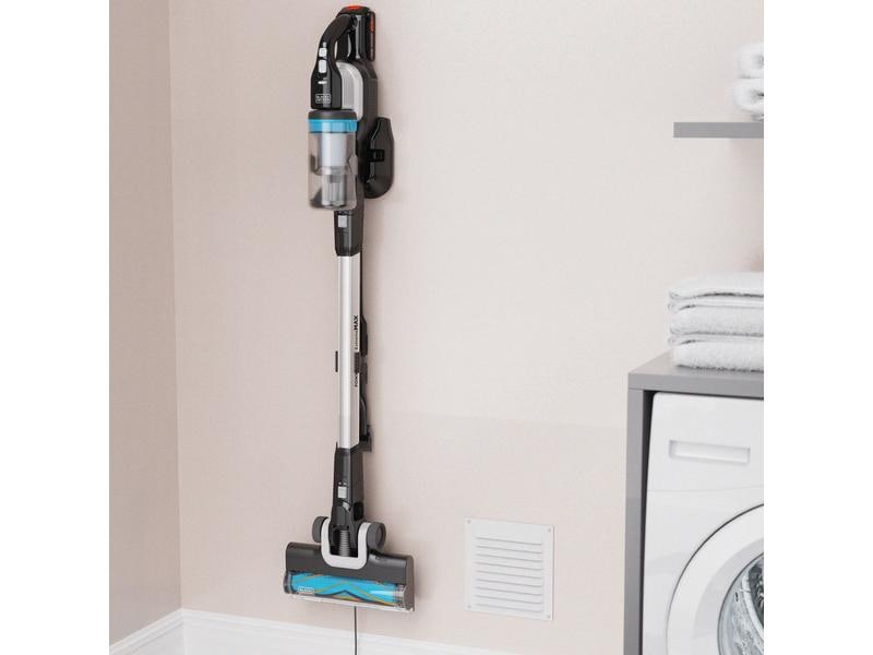 BLACK DECKER Akku-Hand- und Stielsauger BHFEB520D1 Grau/Sch Kabelloser Staubsauger mit Lichtstrahl-Stauberkennung