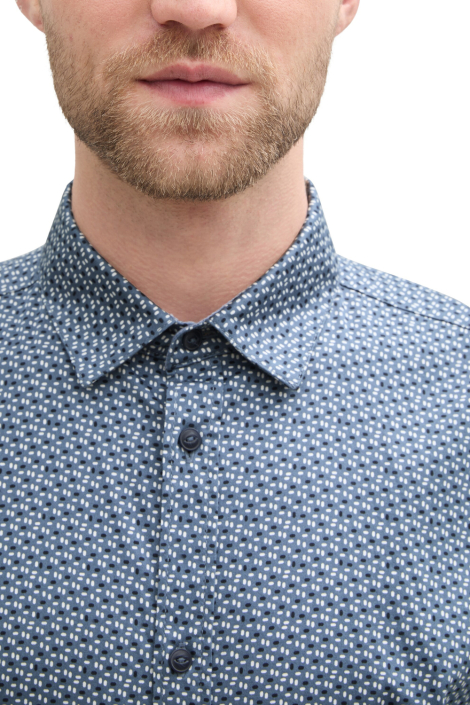 Tom Tailor blauwe heren overhemd