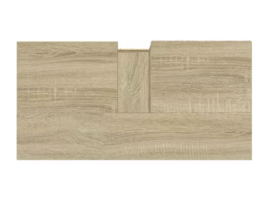 Armoire salle de bain chêne sonoma 65x33x60 cm