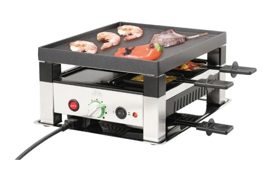Racletteofen Typ 7910 4 Personen<br>5 in 1 Tischgrill Gourmet-Set
