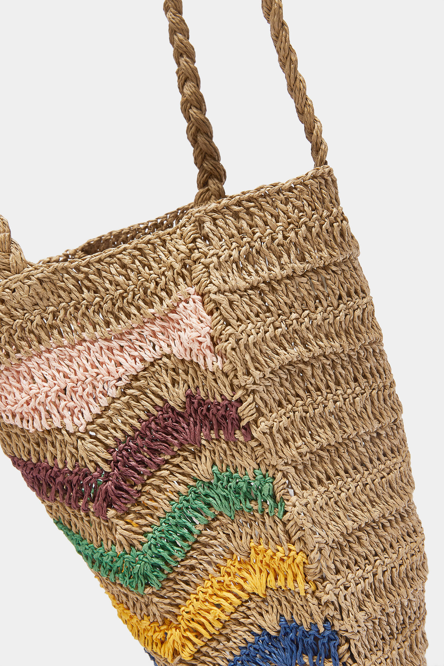 Sacola de compras de papel multicolorida - Multicolorida