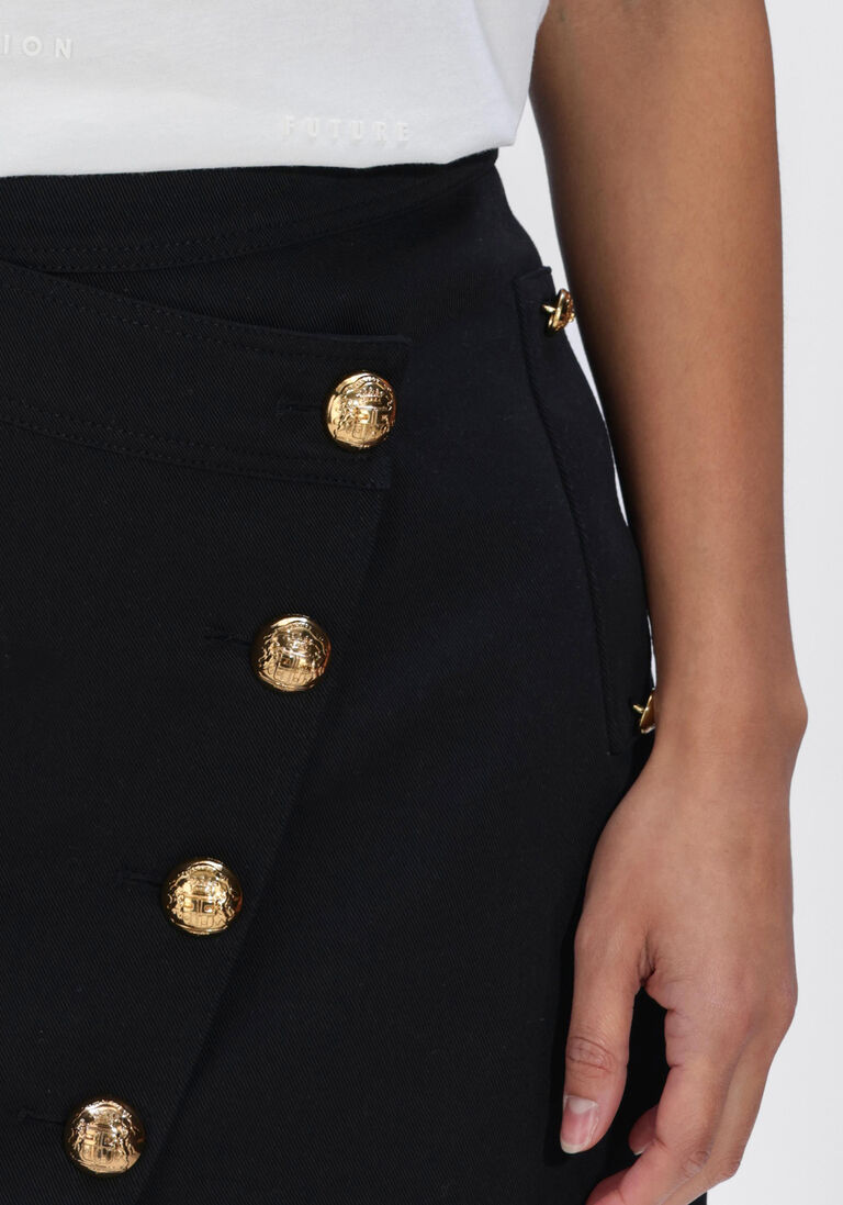 zwarte elisabetta franchi minirok go14161e2