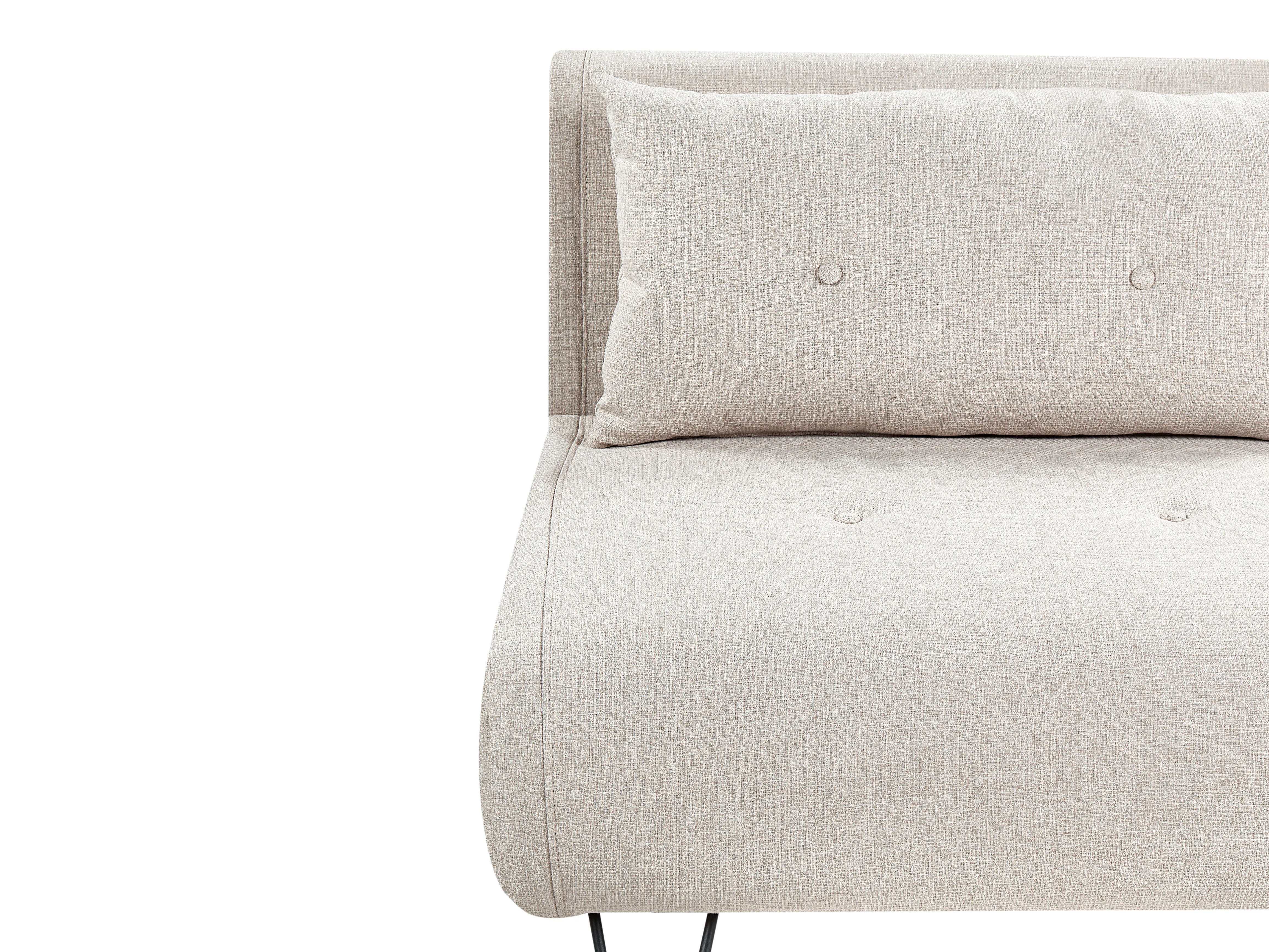 Slaapbank 2-zits VESTFOLD Stof Lichtbeige