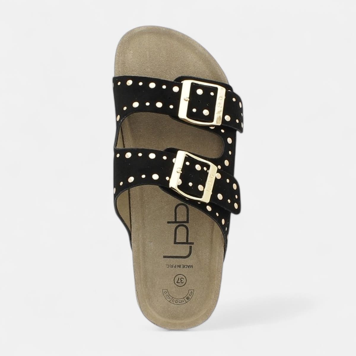 Mules semelle liège Femme noir