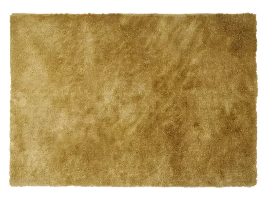 Tapis shaggy à poils longs - 120 x 170 cm - Doré - GLITTER