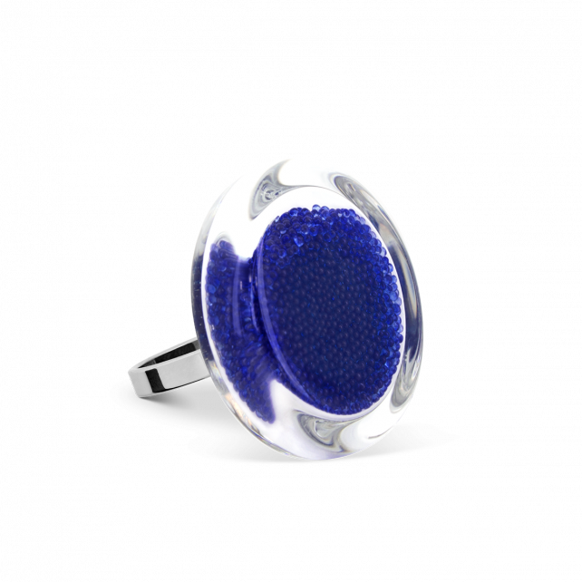 Bague en verre soufflé - Cachou Mini Billes
