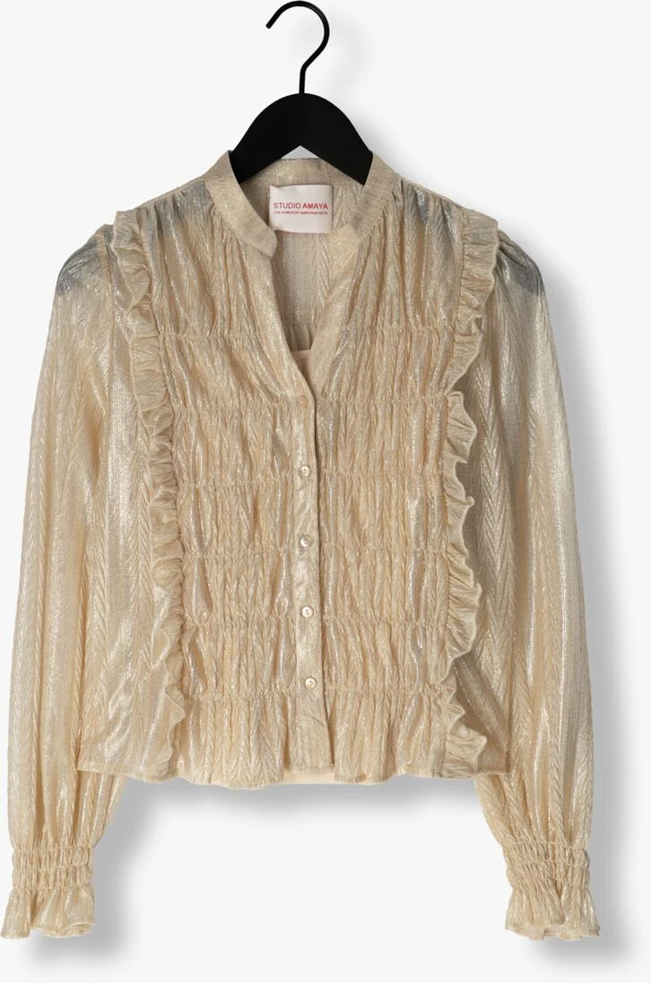 STUDIO AMAYA beige studio amaya blouse moon