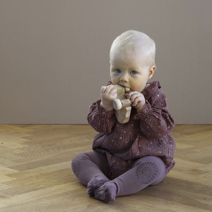 GoBabyGo Kravle Strømpebukser Misty plum