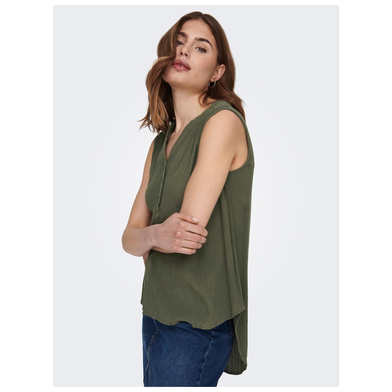 Only ONLJETTE LIFE S/L TOP WVN NOOS