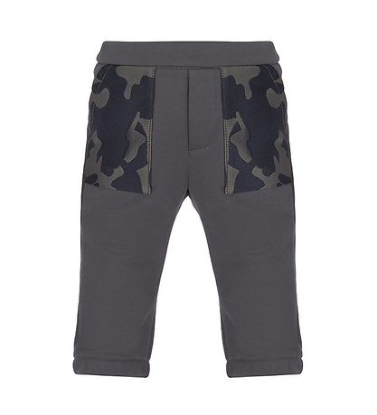 Emporio Armani Sweats?t - KoksGrå m. Camouflage