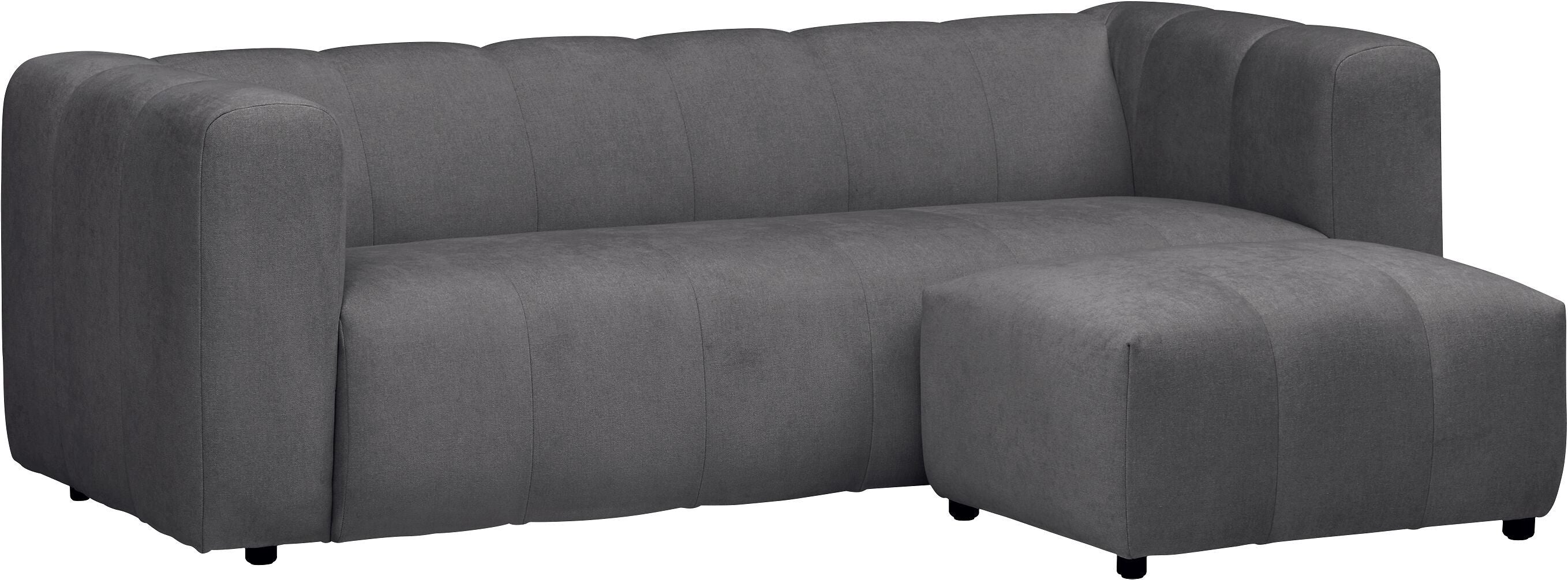 FORE Hocker - Anthrazit / B: 85.0 cm x T: 65.0 cm x H: 42.0 cm