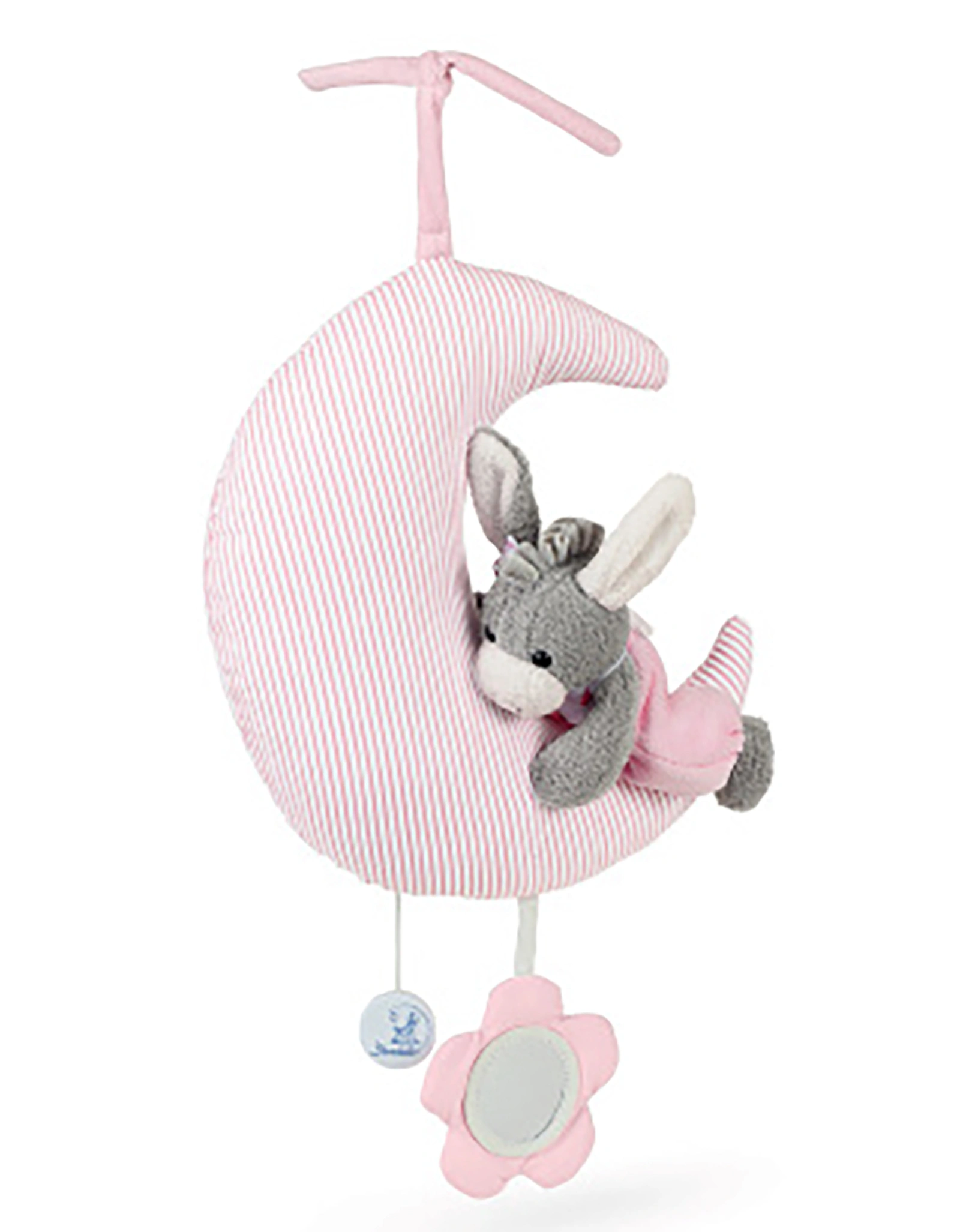 Spieluhr EMMI GIRL (30cm) in rosa/grau