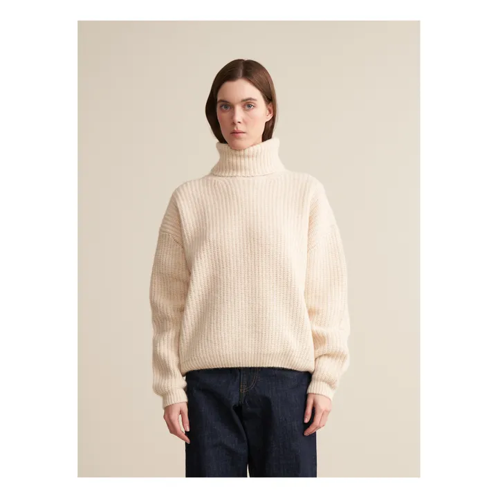 Bellerose Pull Garano Laine Mérinos Extra Fine et Alpaga - Collection Femme | Naturel