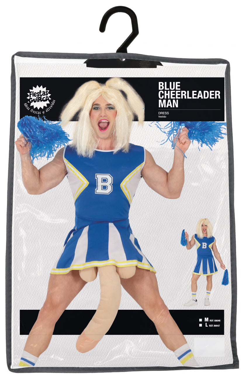 Cheerleader Pak Blauw Heren