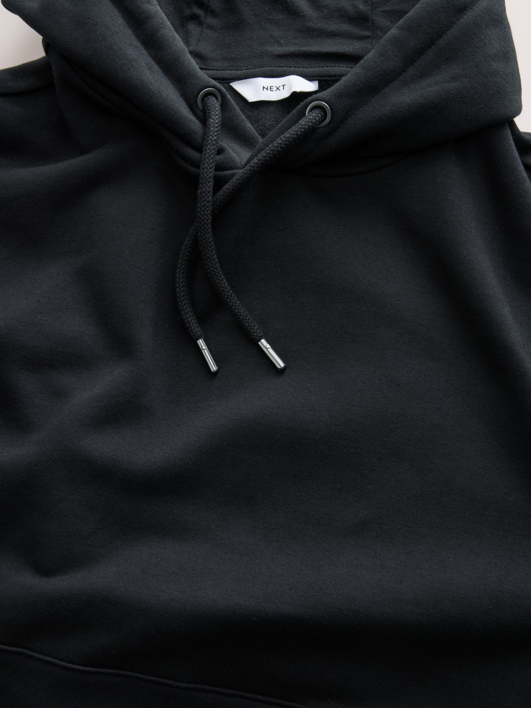 Zwart/Marineblauw/Gemêleerd grijs - Regular Fit Heavyweight Cotton Rich Jersey Hoodies 3 Pack