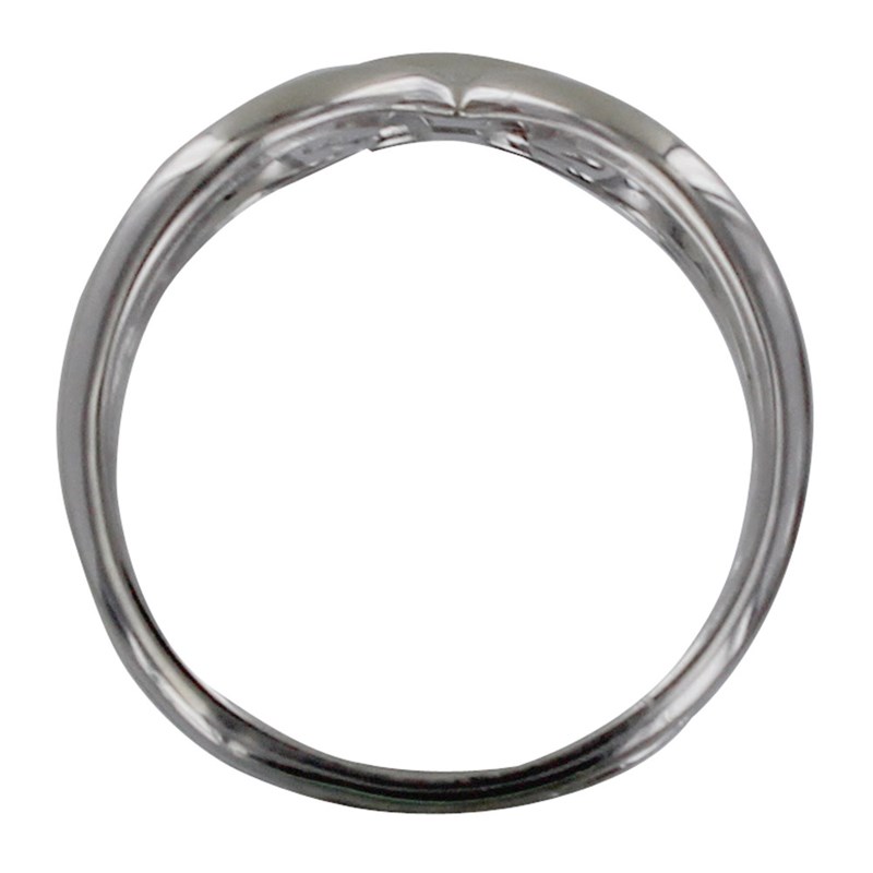 Bague Argent Rhodié Grand Maillons