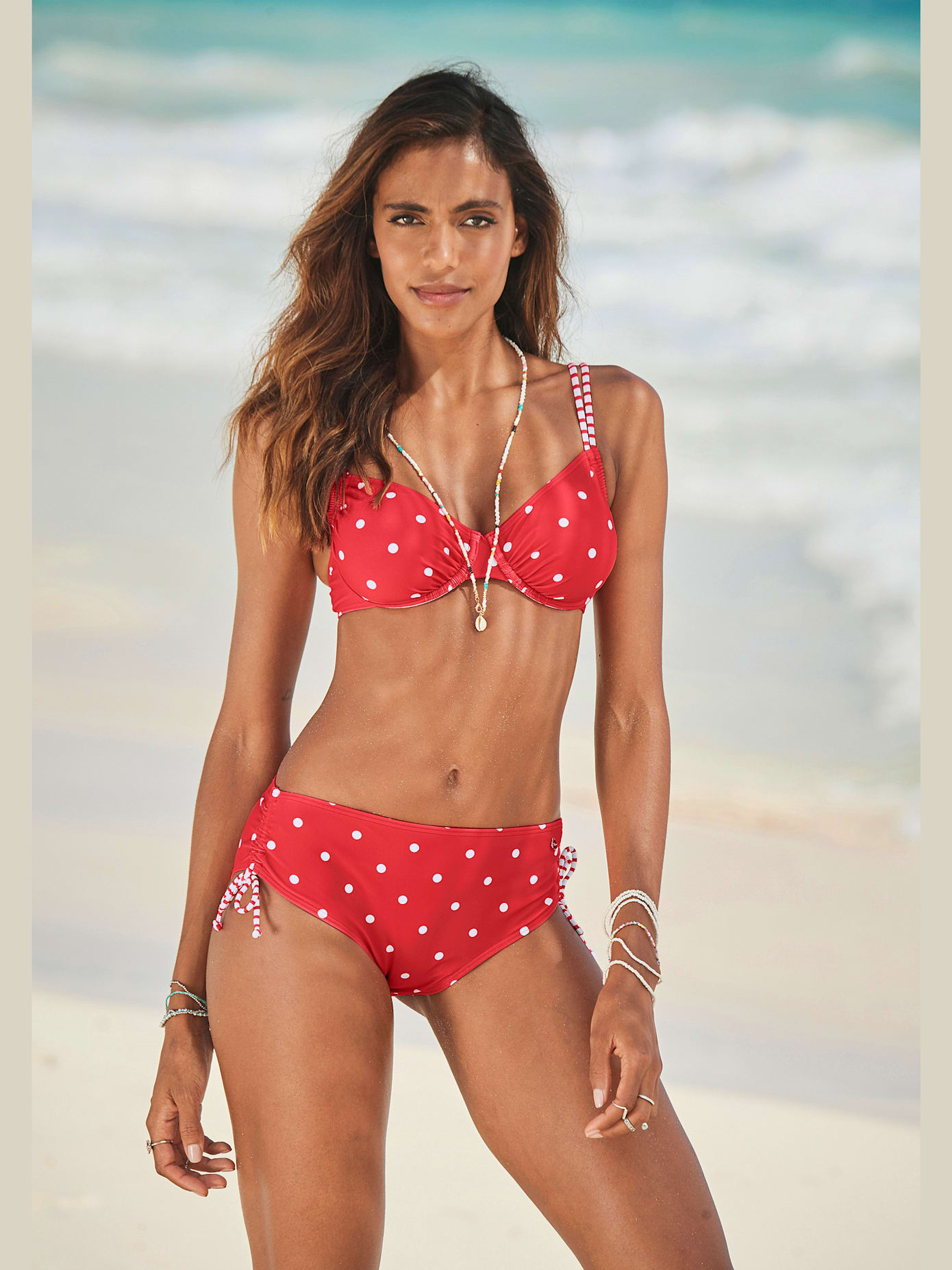 Bas de maillot de bain motif à pois tendance