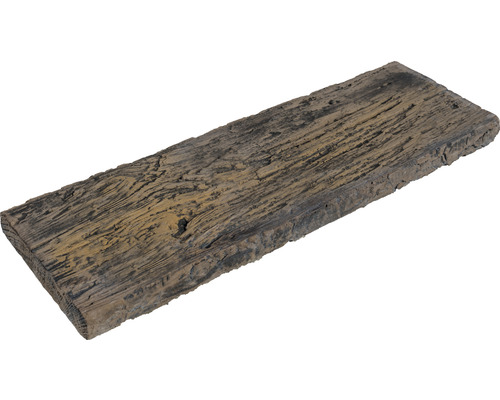 Betonnen houten plank, rustiek bruin, 90 x 22,5 x 4 cm