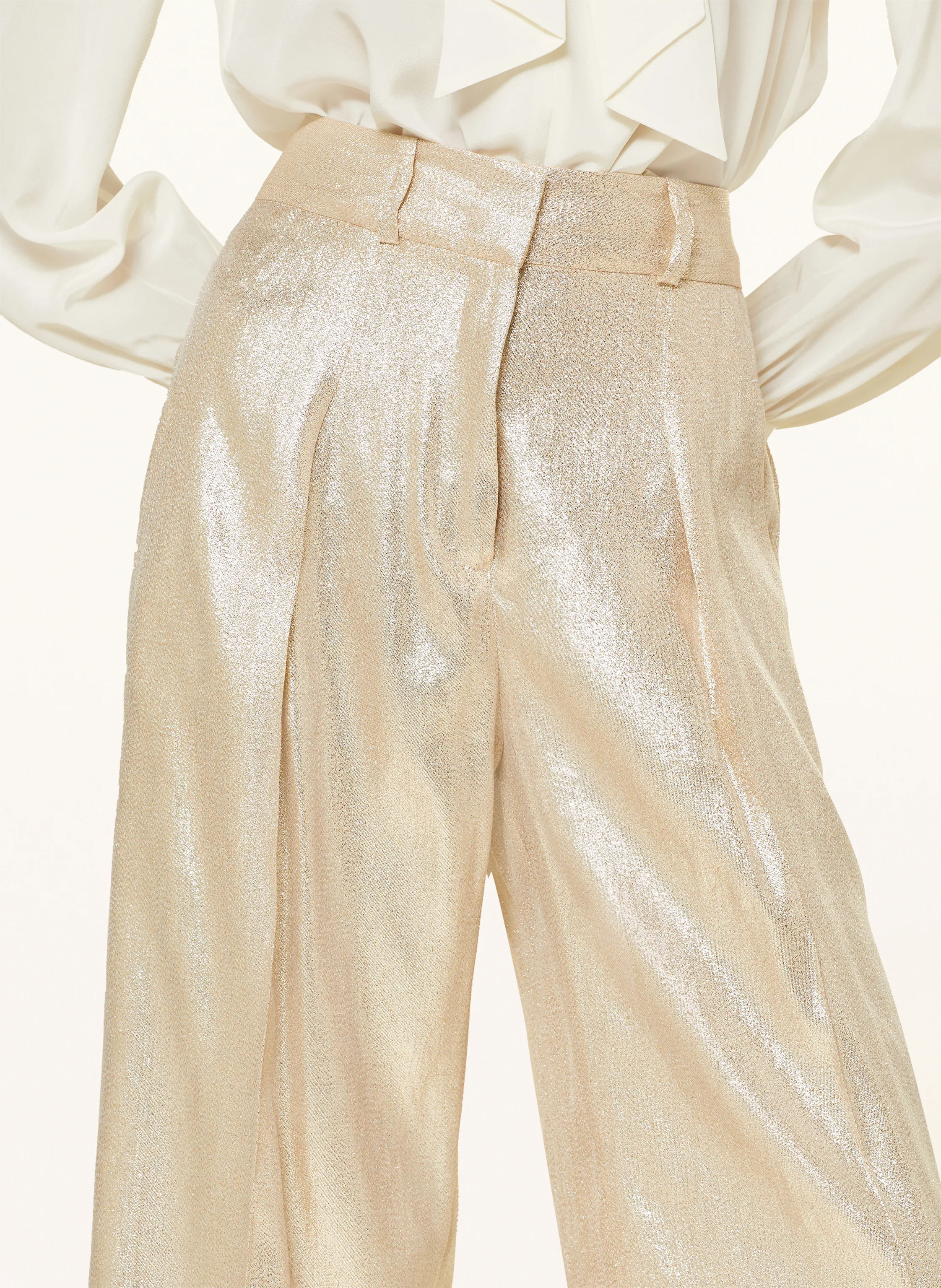 SLY 010 Marlenehose FLORA mit Glitzergarn