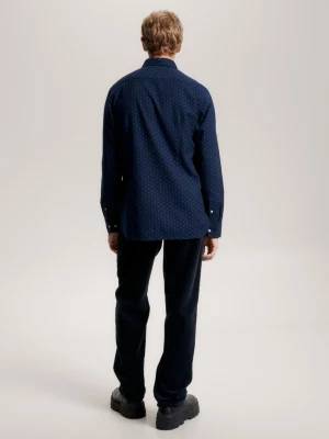 Camisa Slim de Sarja Escovada